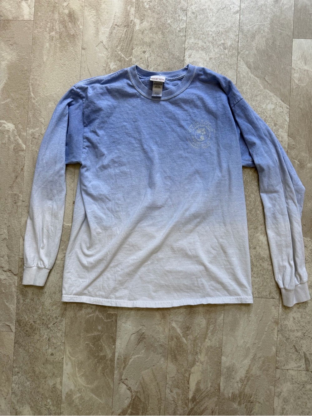 Ron Jon Surf Shop Ocean City Maryland Blue Ombre Tshirt Size Large